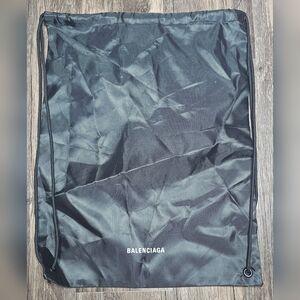 Balenciaga Black Nylon‎ Drawstring Backpack